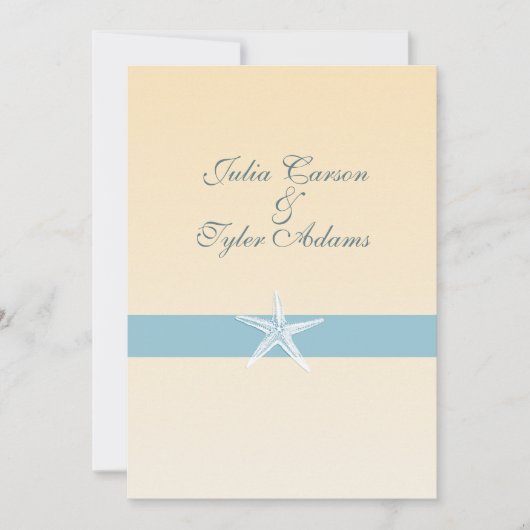 Sandy Starfish Einladung / 12x18 (Vorderseite)