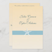 Sandy Starfish Einladung / 12x18 (Vorne/Hinten)