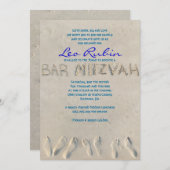 SANDY-STRAND Bar Mitzvah Einladung (Vorne/Hinten)