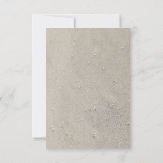 SANDY-STRAND Bar-Schläger Mitzvah Einladung (Rückseite)