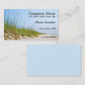 Sandy-Strand-blauer Himmel Visitenkarte (Vorne/Hinten)