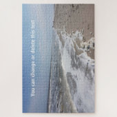 Sandy-Strand-Leben-Ozean-Wellen-Seephotographie Puzzle (Vertikal)