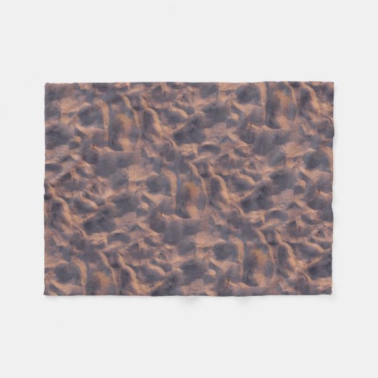 Sandy-Strand-Struktur-Foto Fleecedecke (Vorderseite (Horizontal))