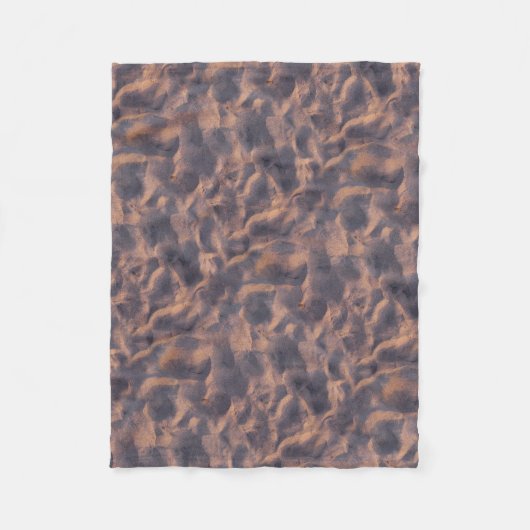 Sandy-Strand-Struktur-Foto Fleecedecke (Vorderseite)