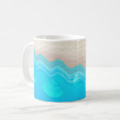 Sandy-Strand und Starfish Kaffeetasse (Vorderseite Links)