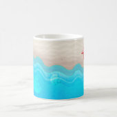 Sandy-Strand und Starfish Kaffeetasse (Mittel)