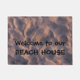 Sandy-Strand-Willkommen zum Strand-Haus oder zu Fußmatte