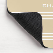 Sandy Stripes Custom Monogramm Mousepad (Ecke)