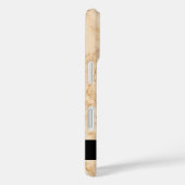 Sandy Tan Polished Marble Stone mit Namen Case-Mate iPhone Hülle (Rückseite / Rechts)