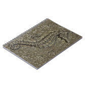 Sandy Textured Aquatic Seepferd Artwork Notizblock (Linke Seite)