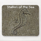 Sandy Textured Seepferd Fotograf Mousepad (Vorne)