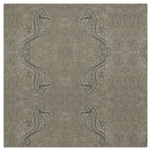 Sandy Textured Seepferd Fotograf Stoff (Muster)