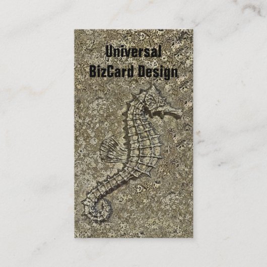 Sandy Textured Seepferd Fotograf Visitenkarte (Vorderseite)