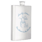 Sandy Toe & Bridesmaids Goals Coastal Bachelorette Flachmann (Rechts)