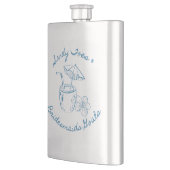 Sandy Toe & Bridesmaids Goals Coastal Bachelorette Flachmann (Links)