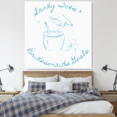 Sandy Toe & Bridesmaids Goals Coastal Bachelorette Leinwanddruck (Insitu (Schlafzimmer))
