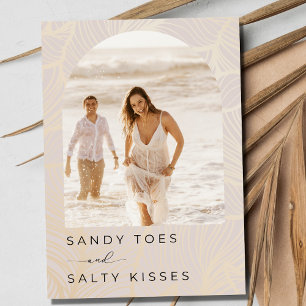 Sandy Toes Arch Foto Beach Hochzeit Save the Date