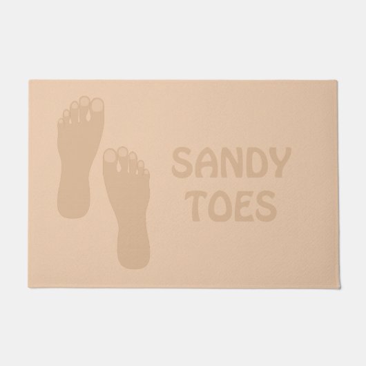 Sandy Toes Beach House Door Mat Fußmatte (Vorderseite)