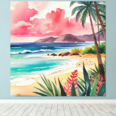 Sandy Toes Leinwanddruck (Insitu (Holzboden))