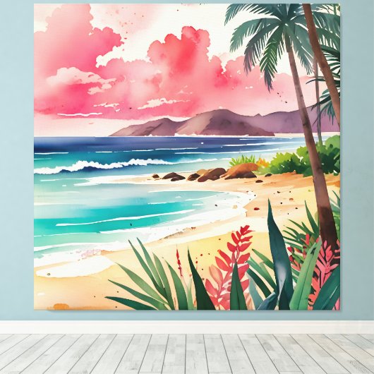 Sandy Toes Leinwanddruck (Insitu (Holzboden))