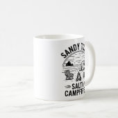 Sandy Toes Salty Campfire Camping Design Kaffeetasse (VorderseiteRechts)