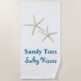 Sandy Toes Salty Kisses Beach Handtuch