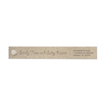 Sandy Toes Salty Kisses Merry Christmas Label
