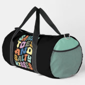 Sandy Toes Salty Kisses Retro Duffle Bag (Rechte Ecke)