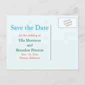 Sandy Toes Salty Kisses Save the Date Ankündigungspostkarte