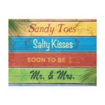 Sandy Toes Salty Kisses Save the Date