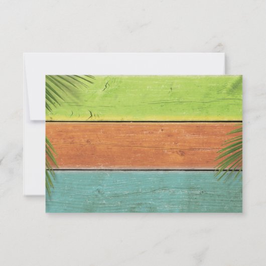 Sandy Toes Salty Kisses UAWG RSVP Karte (Rückseite)