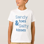 Sandy Toes salzige Küsse T-Shirt (Vorderseite)