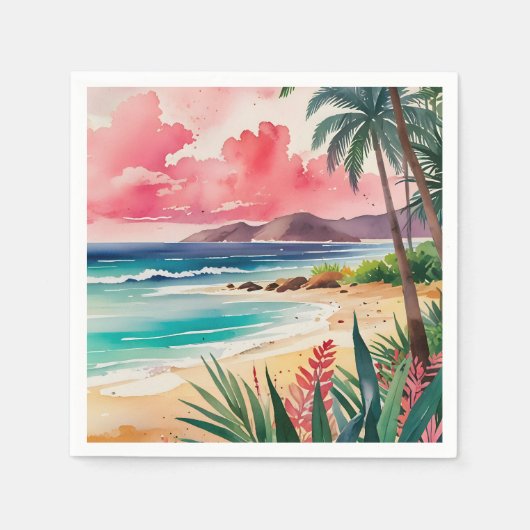 Sandy Toes Serviette (Vorderseite)