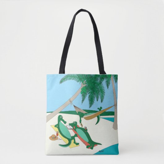 Sandy Toes Strand-Tasche Tasche (Vorderseite)