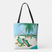 Sandy Toes Strand-Tasche Tasche (Rückseite)