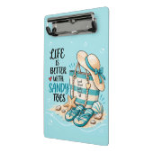 Sandy Toes Strand Vibes Mini Klemmbrett (Gewinkelt2)