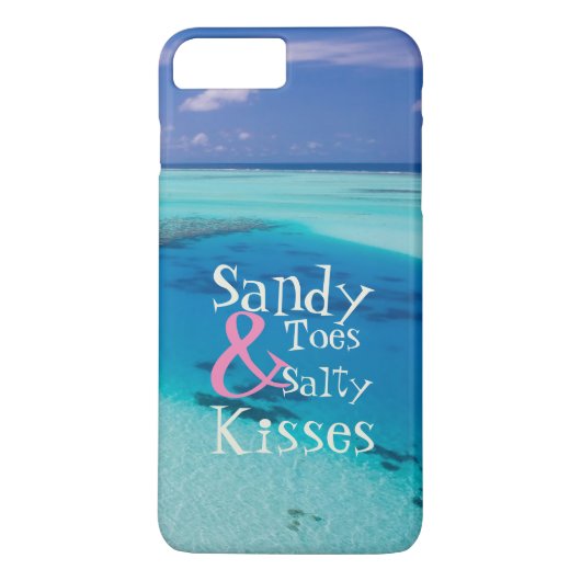 Sandy Toes und Salty Kisses Beautiful Beach Foto Case-Mate iPhone Hülle (Rückseite)