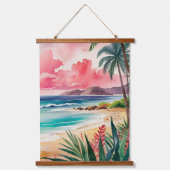 Sandy Toes Wandteppich Mit Holzrahmen (Vorderseite)