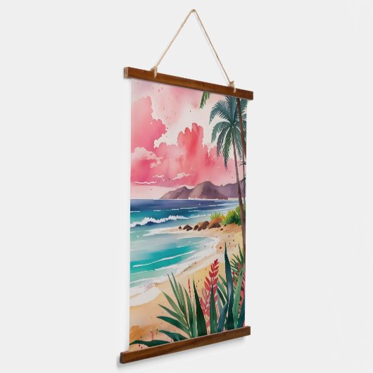 Sandy Toes Wandteppich Mit Holzrahmen (Gewinkelt)