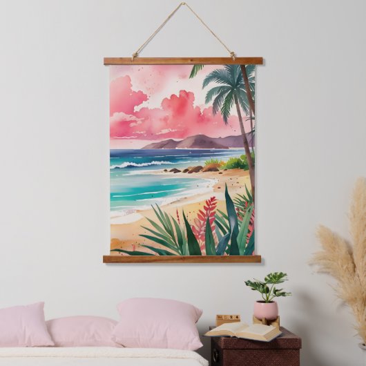 Sandy Toes Wandteppich Mit Holzrahmen (Schlafzimmer)