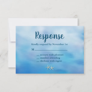 Sandy Tos UAWG starfish RSVP Karte