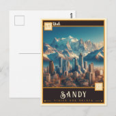 Sandy, Utah | VINTAG Postkarte (Vorne/Hinten)