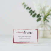 Sandy-Visitenkarte Visitenkarte (Stehend Vorderseite)