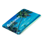 Sandy White Beach mit tropischen Palmen Bahamas Magnet (Linke Seite)