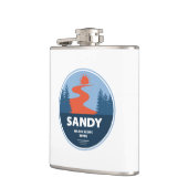 Sandy Wild and Landschaftlich River Flachmann (Links)