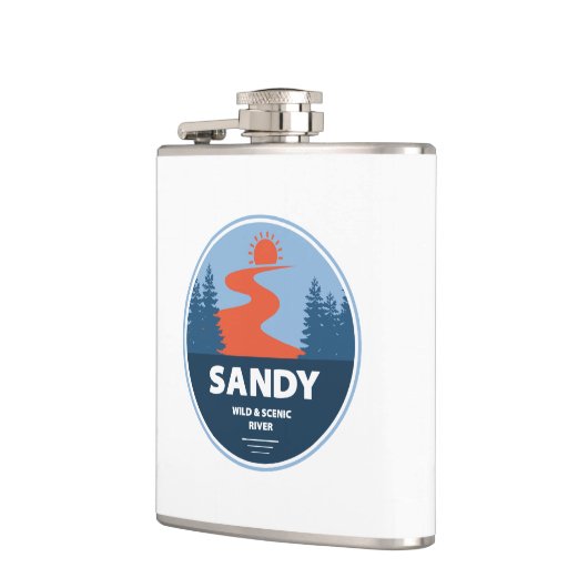 Sandy Wild and Landschaftlich River Flachmann (Links)