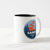 Sandy Wild and Landschaftlich River Zweifarbige Tasse (VorderseiteRechts)