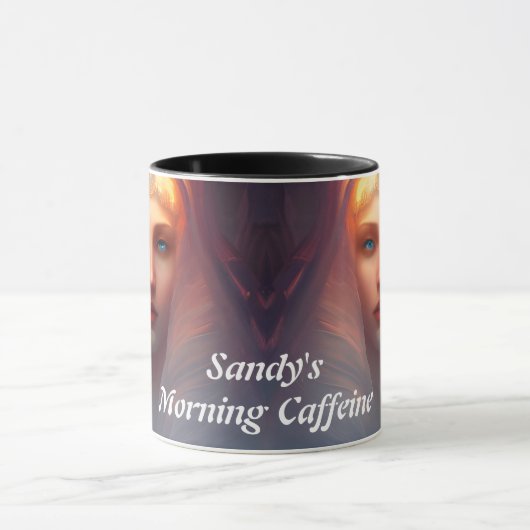 Sandy's Morning Coffein Personalisiert anpassbar Tasse (Zentrum)