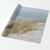 Sandystrand und -dünen im Winter Geschenkpapier (Ungerollt)