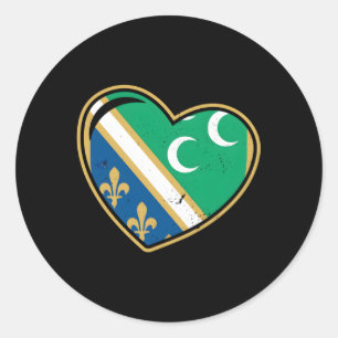 Sandzak Sandzaklija Montenegro Sandzak Serbia Balk Runder Aufkleber